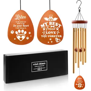 Memorial Gifts for Loss of , 25" Pet Memorial Gifts for Loss of Dogs Wind Chimes, Bereavement  for Cherished, Pet Remembrance  in Memory of Dogs