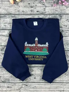 West Virginia University Crewneck Embroidered Sweatshirt/Hoodie