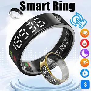 2026 new smart ring 5ATM waterproof Bluetooth 5.1 heart rate bloodoxygen sleep monitoring men's and women's multi sport modes
