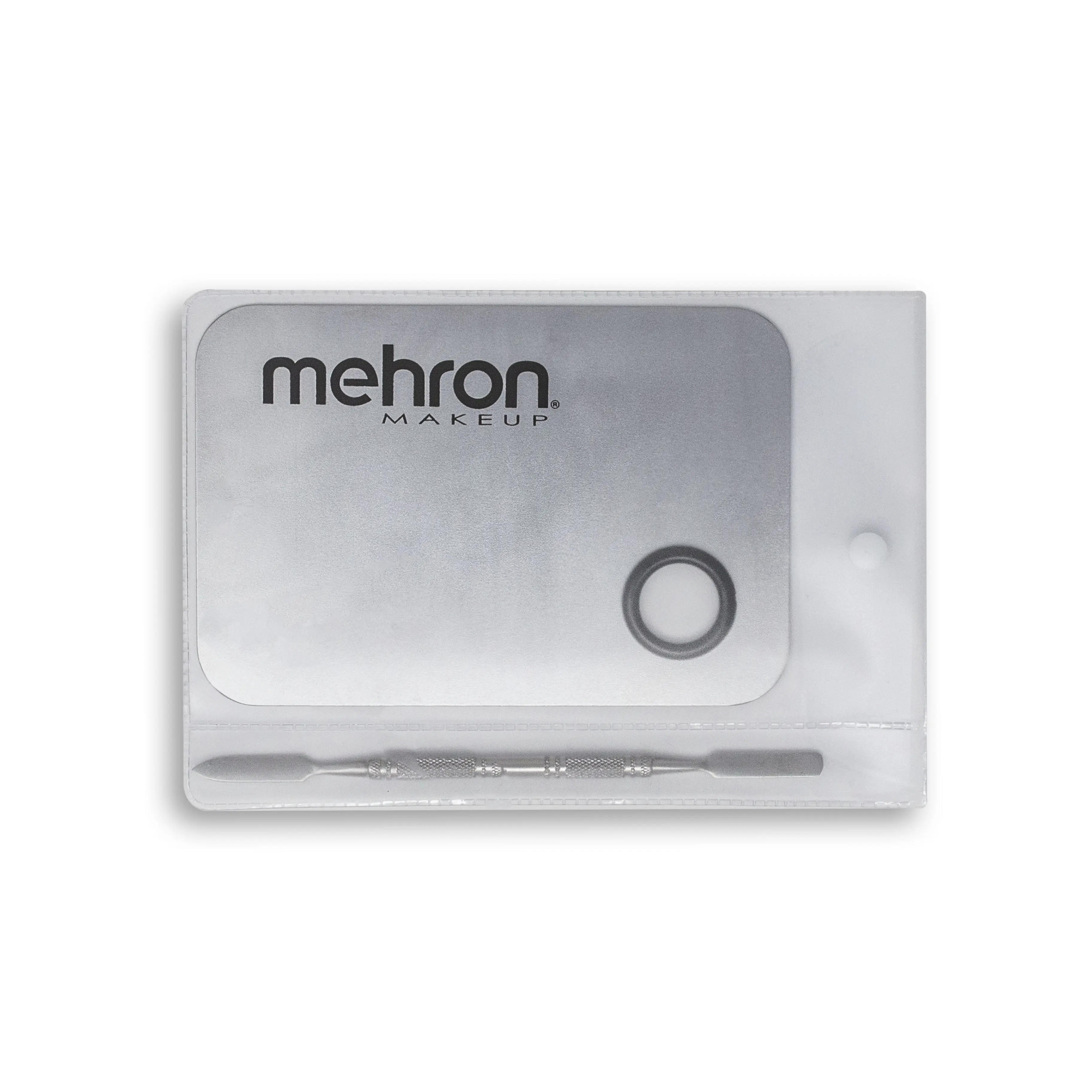Mehron Stainless Steel Artist Mixing Palette with Spatula Mehron Stainless Steel Artist Mixing Palette with Spatula