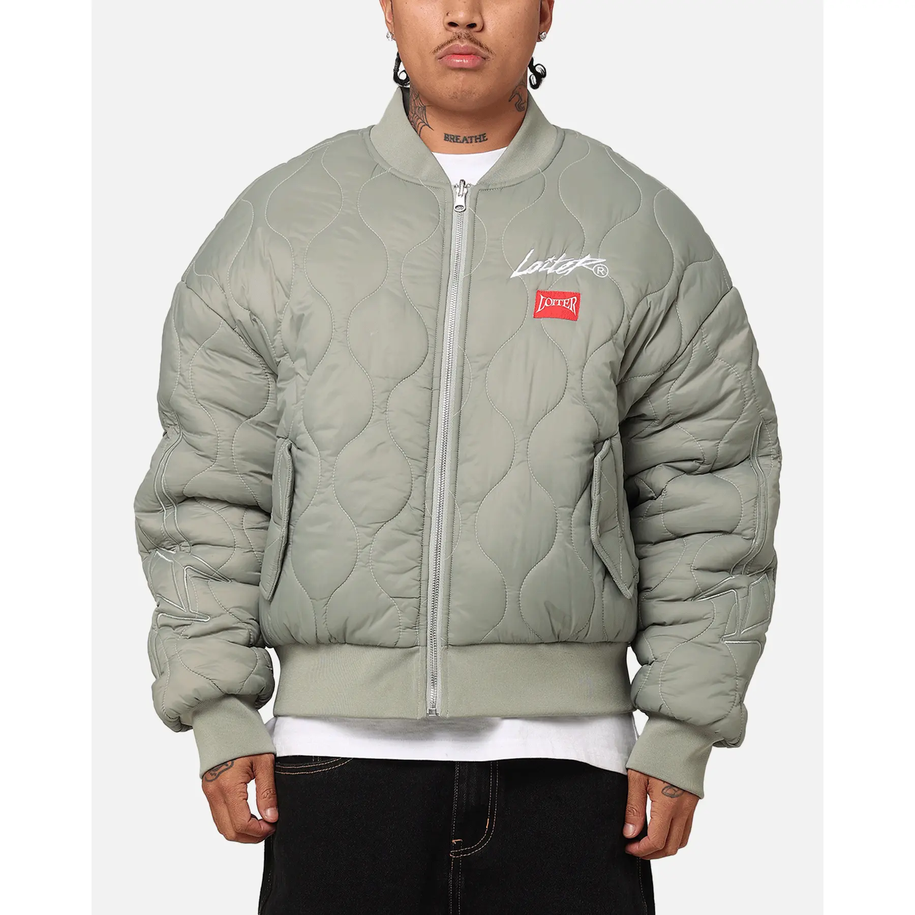 Loiter Kraven Reversible Bomber Jacket Green