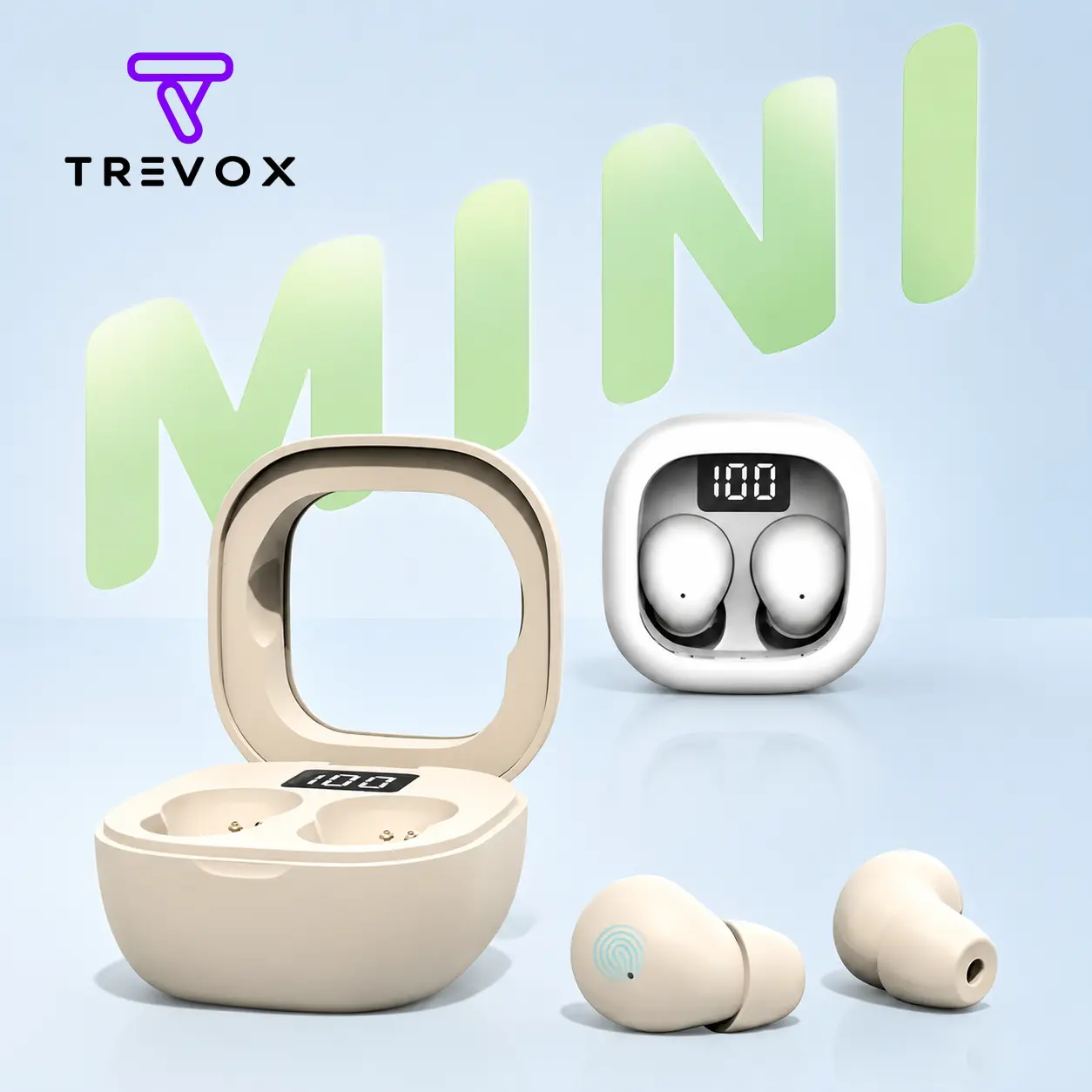 SK19 Bluetooth Headphones, this year's new ultra-small invisible Bluetooth earplugs, comfortable wireless sleep headphones with noise cancellation - 25-hour battery life, lightweight silicone earplugs, a must-have gift