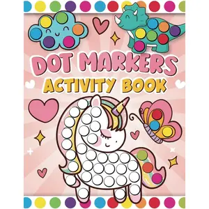 Dot Markers Activity Book for Kids: Easy and Cute Animals, Dinosaur, Fruits, Coloring Craft Activities for Toddlers, Kids Age 2-5, 1-3, 3-5, 2-4, Gift ... Easter, Christmas, Birthday for Boys & Girls Paperback – January 29, 2024