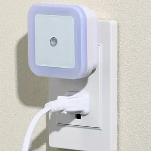 LED Night Lights Plug into Wall 4-Pack, Plug in Night Light, Dusk to Dawn Nightlight Led Night Lights for Bedroom, Bathroom, Hallway Warm White