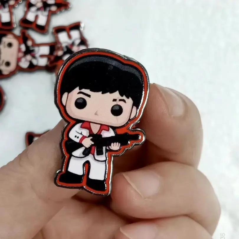Scarface pins red