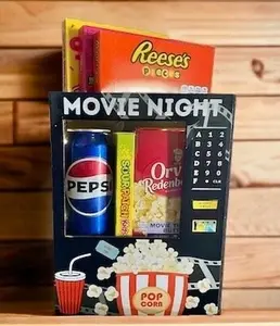Movie Night Gift For Mom, Movie Night Vending Machine, Family Game Night Vending Machine, Movie Night Snack Vending Box, Faux Vending Machine