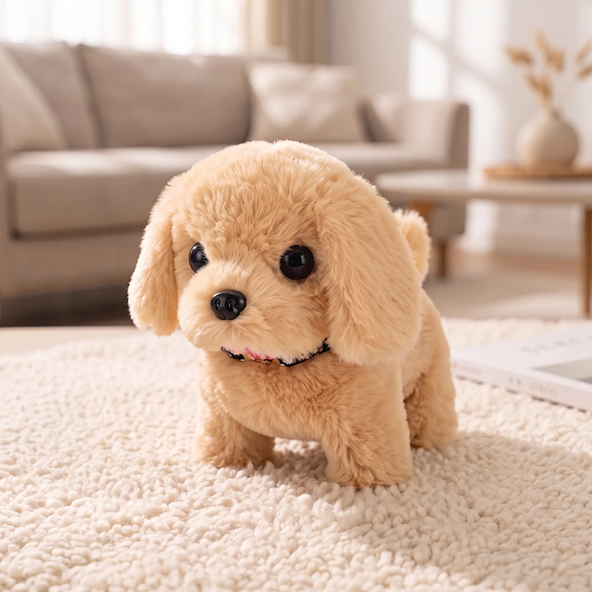 Ultra-Soft Plush Electronic Pet Puppy - Unisex Pretend Play Toy with Cute Puppy Look, Walks & Barks (Batteries and Screws Not Included)