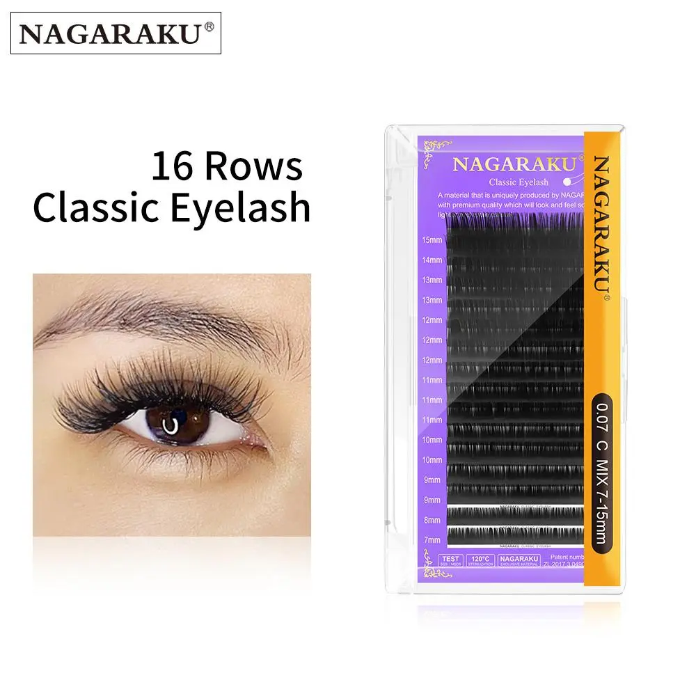 NAGARAKU Faux Mink Individual Lashes 6-17mm C/CC/D/DD Soft Natural Looking Eyelash Extension High Quality Mink Cilia 2026 New