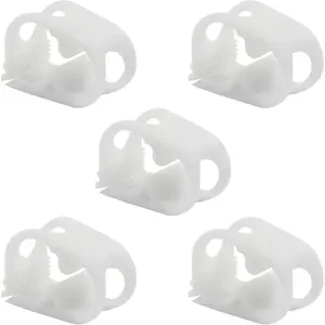 5Pcs Plastic Tubing Clamps Adjustable 1/4"-1/2" Plastic Hose Clamp, Laboratory Pinch Valve for Tubing 3-6mm