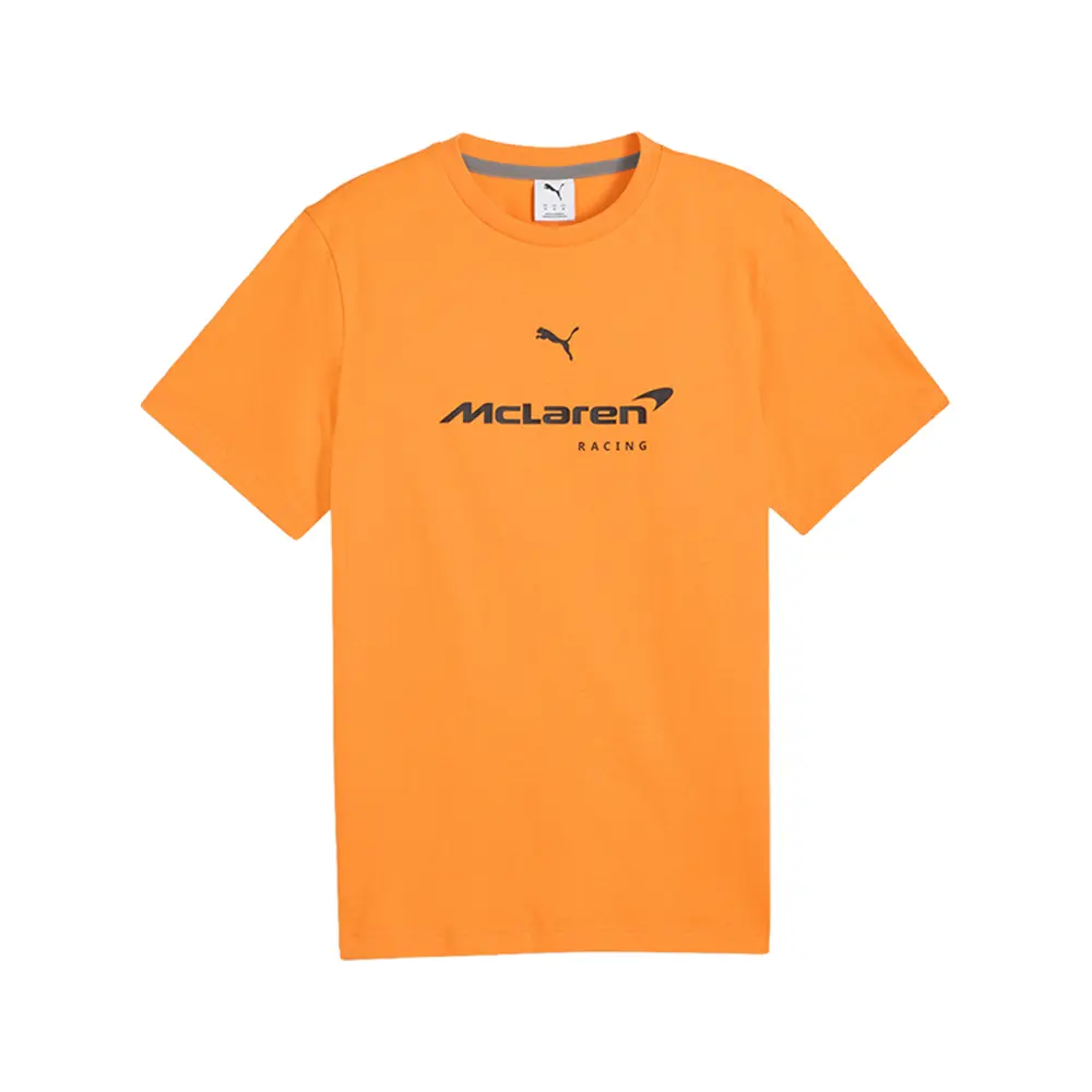 PUMA Mens Mclaren Racing Crew Neck Short Sleeve Casual Tops Casual - Orange