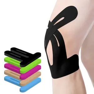 20 PCS PreCut Kinesiology Tape for Knees Waterproof KTQUICK Knee Tape for Knee Pain Relief Pre Cut Original Cotton Athletic Knee Tape Waterproof & Hypoallergenic Latex-Free for Sports