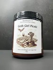 Goth Girl Picnic Candle