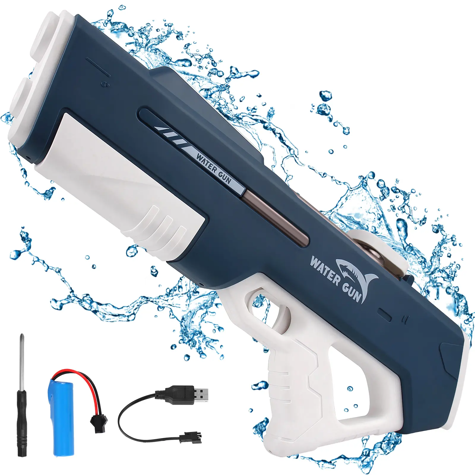 [DealsForYouDays]2026 New Rechargeable Electric Water Gun - Battery-Powered Waterblaster with Extra Large Tank, Long-Distance Shooting, Kids Outdoor Play, Outdoor Gadgets, Teen Boy Gifts for Summer Beach Sports, Rechargeable Water Spray, Toy