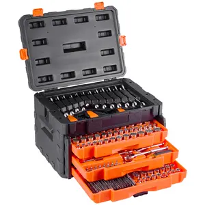 VEVOR Mechanic Tool Set 450 Pieces 6.4/9.5/12.7mm Drive Orange Drawer