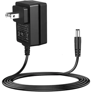 DC 9V 500mA Guitar Pedal Power Supply Adapter AC Wall Charger Adapter One Spot 5.5mmX2.1mm Compatible for Most Effect Pedals (Tip Negative)