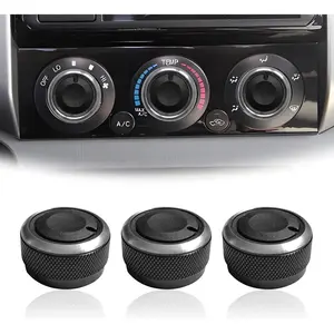 3 Pcs Control Knob for Heater, A/C or Fan-Compatible with Toyota Tacoma (2005-2015)-Heater & A/C Buttons-Toyota Tacoma Accessories