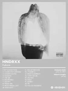Future Album Track list, Future Cover Poster, HNDRXX, High Off Life, DS2, Rap Classics Poster, Hip Hop Poster, Cover Art Print, Music Wall Print, HypeBeast Poster, Album Print3