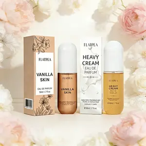 Luxury Fragrance Set (50ML X 2), Vanilla Skin & Rich Cream Scents, Long-Lasting Scented Body Spray Duo, Sweet Food Inspired Perfume, Gourmand Fragrance