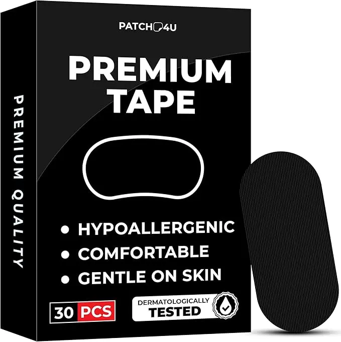 Micropore Tape (30 Pack) - Pain Free Removal, Hypoallergenic, Latex Free & Gentle On Skin - Adhesive Cotton Tape month supply Patch Benefits ultra breathable mouth tape Dermatologically Tested