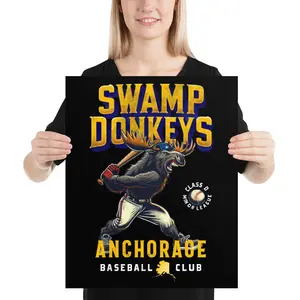 Anchorage Swamp Donkeys Baseball Poster