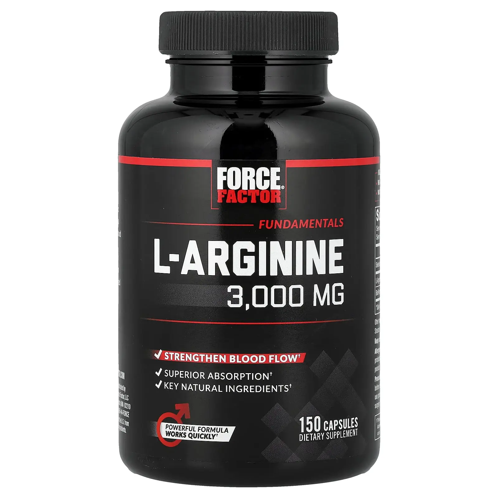 Force Factor L-Arginine, 150 Capsules