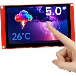 ESP32 Display 800x480, 5 Inch HMI Basic ESP32 RGB TFT LCD  Screen, 32-Bit LX6 Dual-Core Processor, Up to 240MHz, Compatible with Arduino, LVGL, PlatformIO, MicroPython