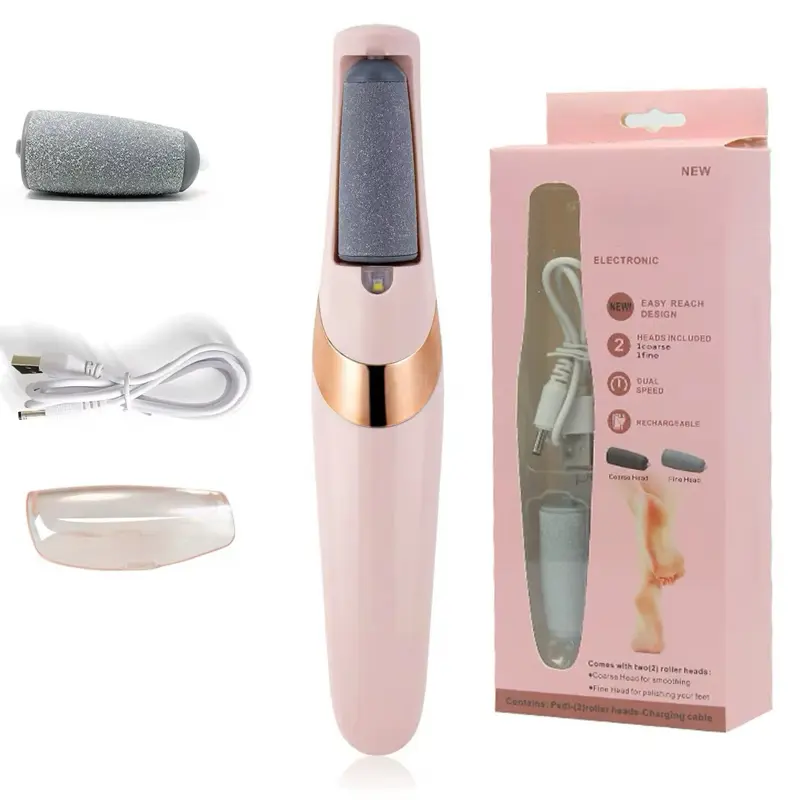 Electric Foot Grinding Stone - Digital Foot Grinder, Rechargeable,Home & Nail Salons Use, Perfect Gift， Exfoliating Tool for Calluses Manicure Cordless Cutics Portable Sander Set