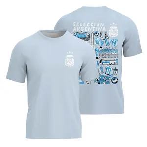 Argentina National Team T-Shirt, Stadium & Trophy Graphic Tee, Argentina Soccer Graphic