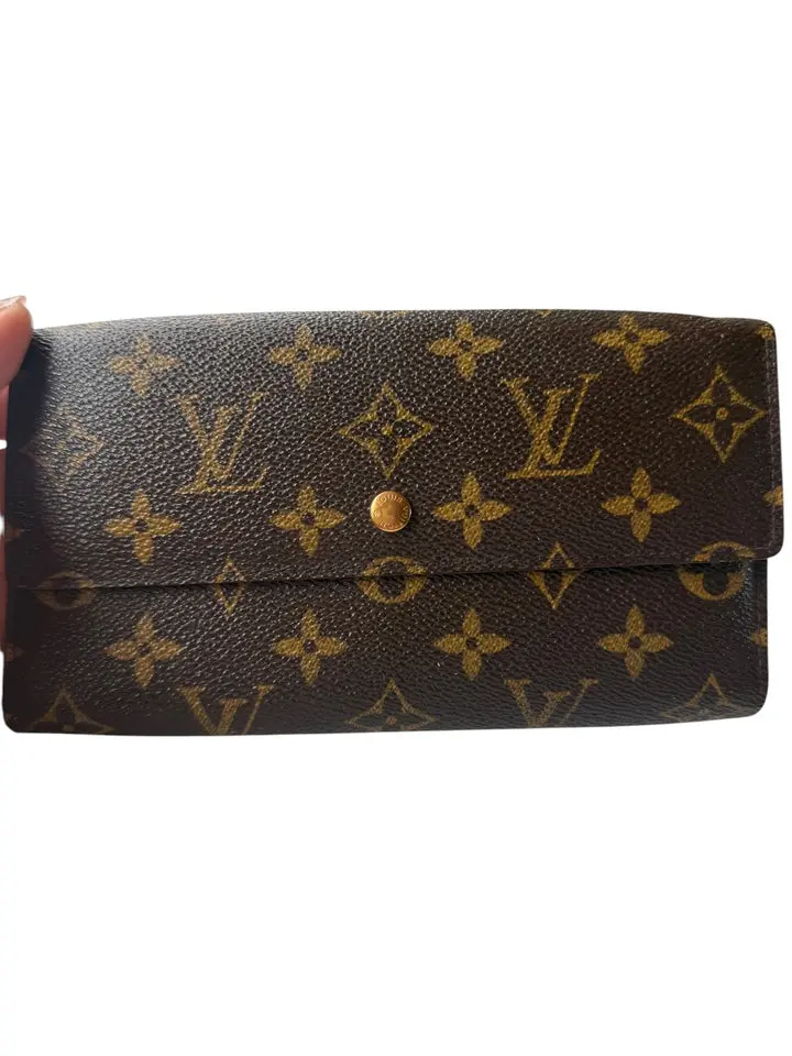 Pre-owned Louis Vuitton Coated Canvas Trifold Monogram Continental Wallet TH0095