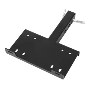fathersdaygift VEVOR Winch Mount, 15000 lbs/ 6803 kg Load Capacity, Trailer Hitch Winch Mount with 50.8 mm Receiver, 2 Mounting Hole Design, Powder Coated Steel, Suitable for ATV UTV Pickup Truck, Black