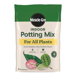Indoor Potting Mix for All Plants 6 qt. Soil For Indoor Container Plants, Use with Houseplants and More