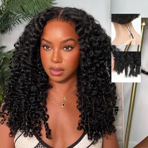 Tahikie Burmese Curly 7x6 HD Lace Pre Plucked Glueless 99J Burgundy Deep/Kinky Curly / Deep Wave / Body Wave / Water Wave Human Hair Wigs Upgrade With Drawstring Cap One-Step Invisible Hairline For Women #tiktokshopmemorialday
