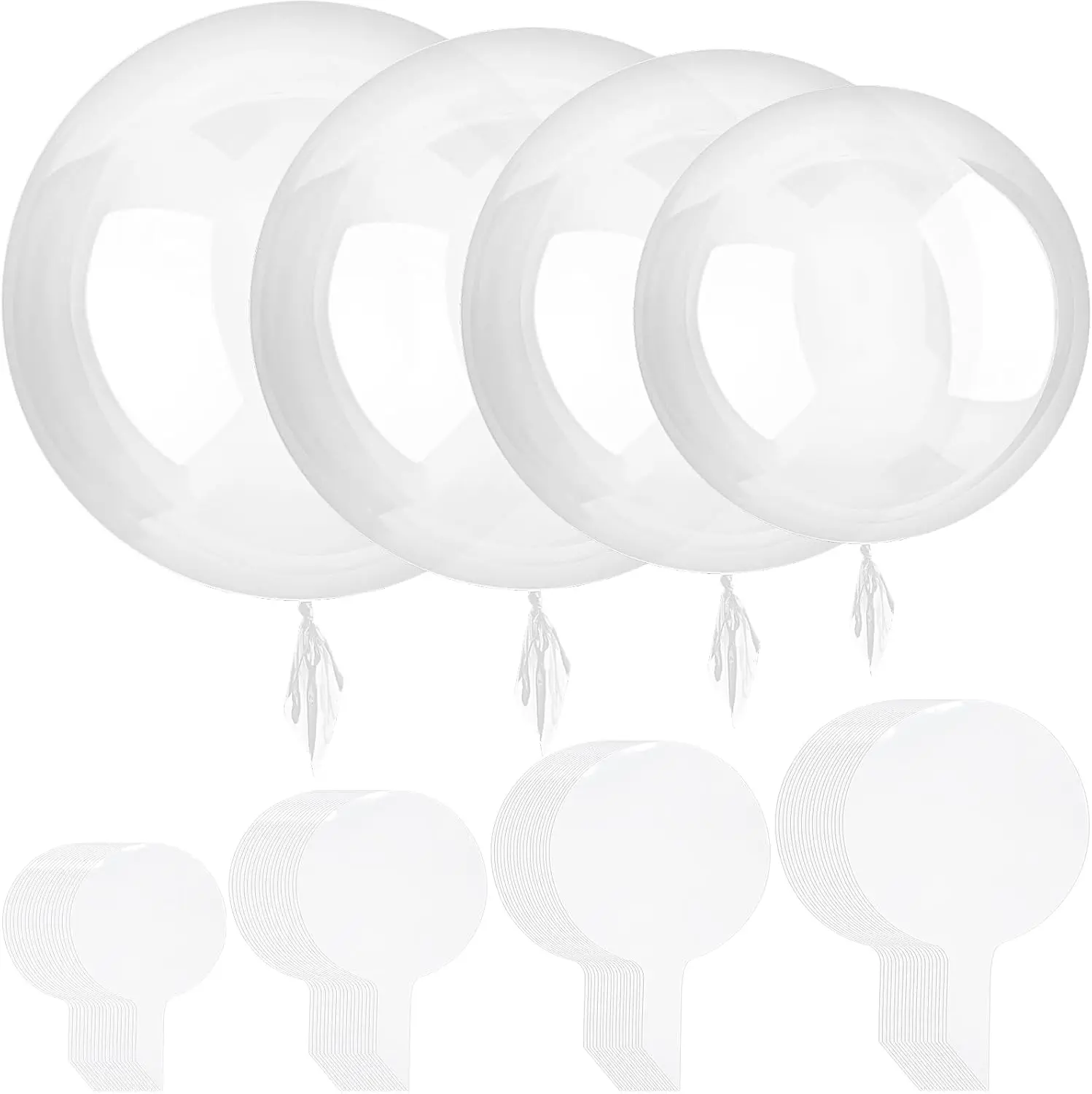 40Pcs Bobo Balloons Clear Balloons for Stuffing Bubble Transparente Burbuja for Valentines Christmas Wedding Birthday Party Decoration(12 , 18 , 20 , 24 Inch) - Home Improvement.
