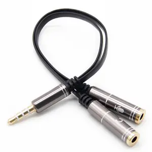 Universal 3.5mm Audio Y Splitter Cable 1 Male to 2 Female High Speed for Sharing Music on Computer Laptop Smartphone Tablet Microphone Headphones Universal Aux Adapter Auxiliary Cord