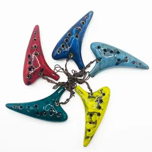 1PC 12-Hole Alto C Ocarina – Perfect Holiday Gift for Music Lovers. song book black protective bag player