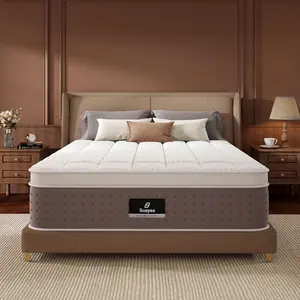 King Size Mattress, Upgraded 10 cm Luxury  King Mattress in a Box, Pocket Springs for Pressure Relief, Medium Firm, Edge Support