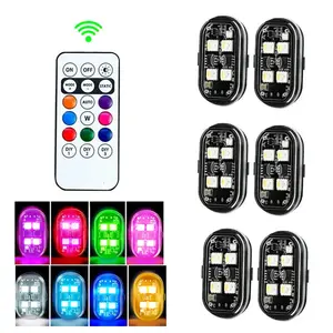 RGB LED Car Strobe Lights Wireless