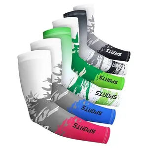 6 Pairs UV Sun Protection Arm Sleeves – Cooling Compression Sleeves for Men & Women