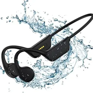 IPX8 Waterproof Bone Conduction Earphone, Swimming Earphone, Bluetooth-compatible 5.4 Open-ear Earbuds for Running, Cycling & Fitness, Sports Headphones