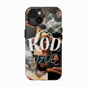 Rod Wave Last Lap Tour 2025 Hip-Hop Rapper Tough Phone Case Impact Resistant Protective Cover V1 Suitable for iPhone 17-11 Pro Max/Plus and  Samsung Galaxy S23-25 - Gifts For Fans Men Women Dual-Layer Shockproof Shell Concert Merch.