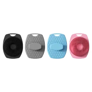Silicone Body Scrubber (3.6x1.8x4.5in Single Pack) - Non-Slip Textured Grip Handle, Exfoliating Massage Fins, Skin-Cleansing Bath Accessory for Home, Travel, Party Gift (Accessories)