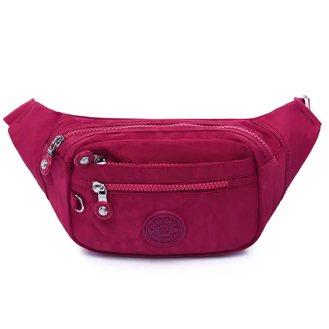 Water-Resistant Nylon Fanny Pack for Unisex Adults & Partners - 3-Pocket Anti-Theft Slim Body Crossbody Bag with Adjustable Waist Belt for Running & Sports, Birthday