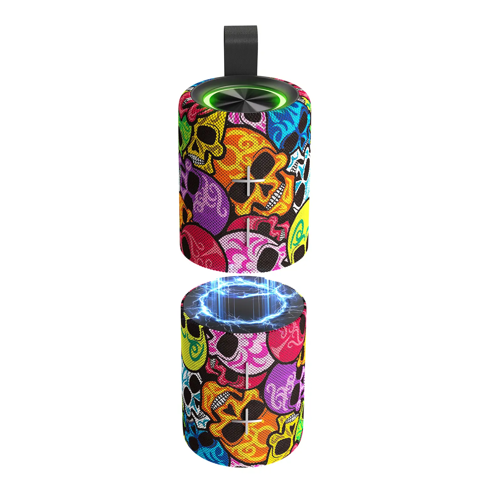Magnetic Bluetooth IPX5 Waterproof Speaker,Portable Detachable Speaker,Dual Splittable Speaker,Wireless,20W Loud Stereo Sound, 12H Playtime, TWS Pairing,Multifunctional and Versatile,Multiple pairing for Home,Outdoor or Travel,Birthday Gifts for Men Women