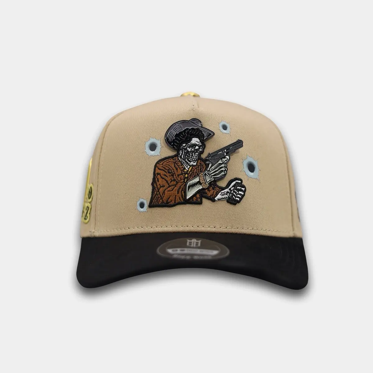 Hat BiggBoss Chalino Calavera Beige