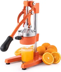 CO-Z Hand Press Juicer Machine, Manual Orange Juicer and Professional Citrus Juicer for Orange Juice Pom Lime Lemon Juice, Commercial Lemon Squeezer and Orange Crusher, Easy to Clean, Orange