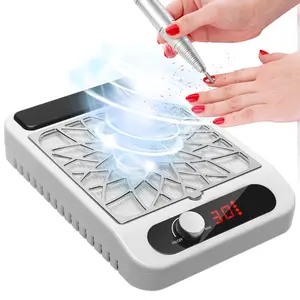 Professional Nail Dust Collector / Nail Vacuum with Powerful High-Power Fan, Low Noise, Fast Heat Dissipation, Salon Nail Dust Extractor for Acrylic & Gel Nails, Nail Technicians & Beauty Professionals