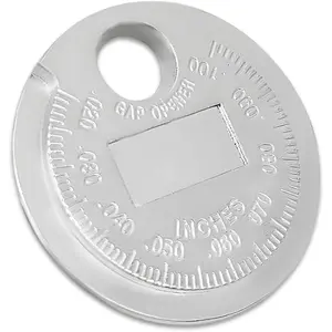 Spark Plug Measuring Tool, Spark Plug Gap Tool, Measuring Wire Spark Plug Gap Gauge Tool Scaled from 0.020 to 0.100 Inch, Spark Plug Gapper for Accurate Spark Plug Gap Measurement (1PCS)