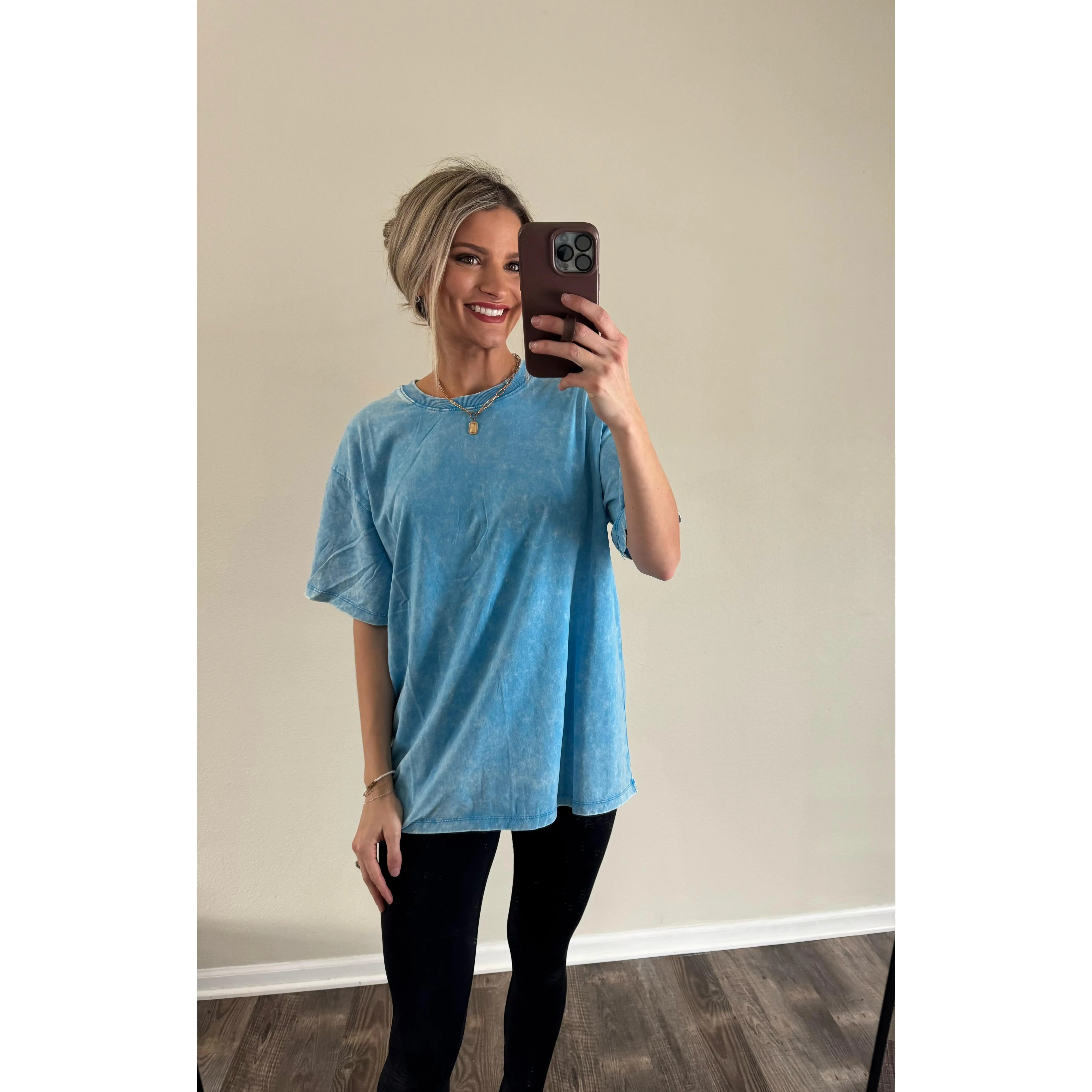 Oversized Acid Wash Top
