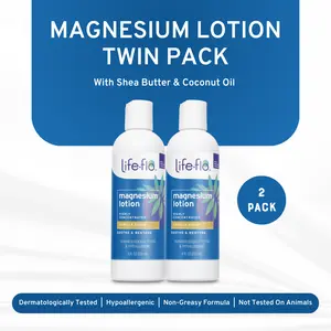 Magnesium Lotion Twin Pack – Luxe Vanilla Relief