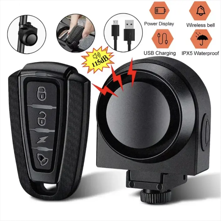 USB Rechargeable Bike Anti-Theft Alarm